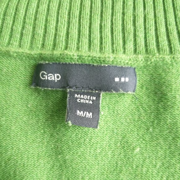 Gap V Neck Green Sweater M - Picture 5 of 5